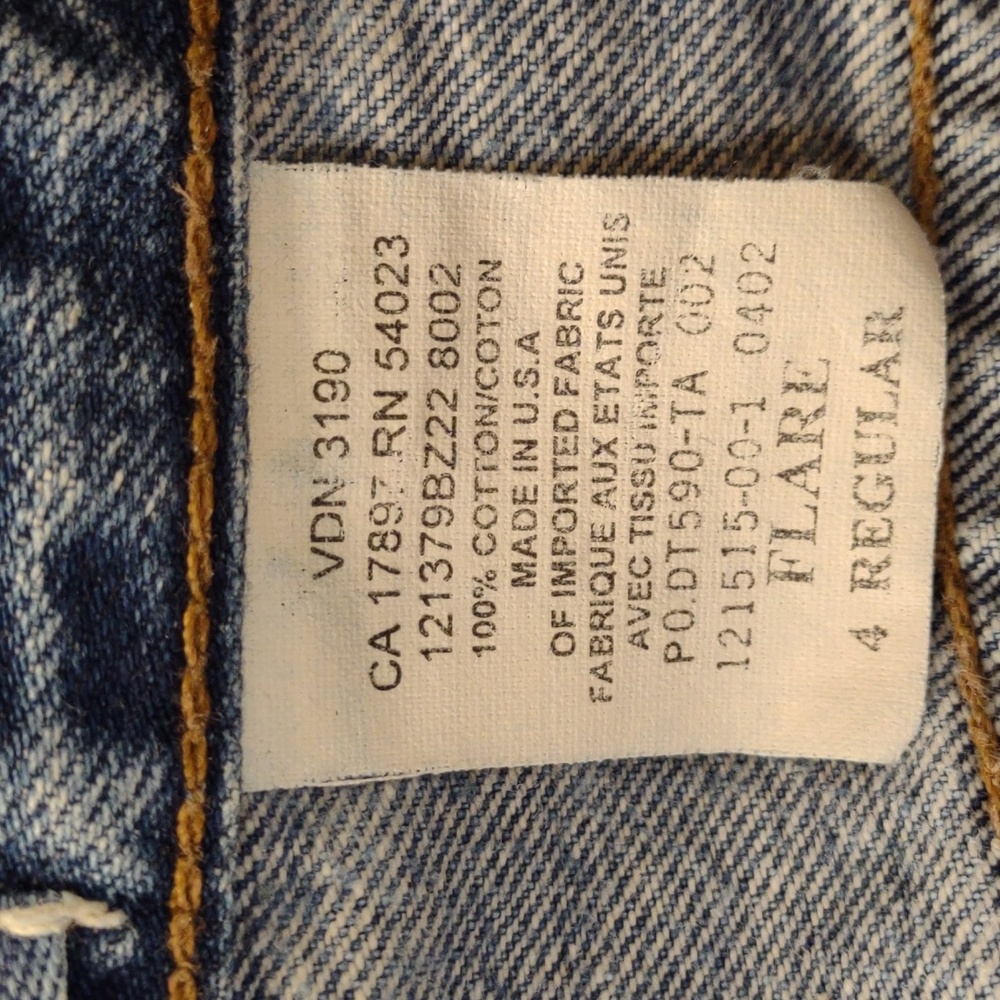 Vintage GAP High Waist Flare Leg Jeans Size 4 regular  90’s Y2K 28/30.5" - Picture 13 of 15